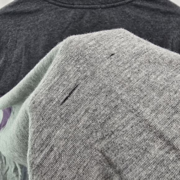 Marine Layer T Shirt Mens Medium Long Sleeve Crew Neck Gray Purple Stripe - Picture 10 of 13